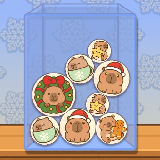 Play Capybara Xmas Merge - Free Online Game